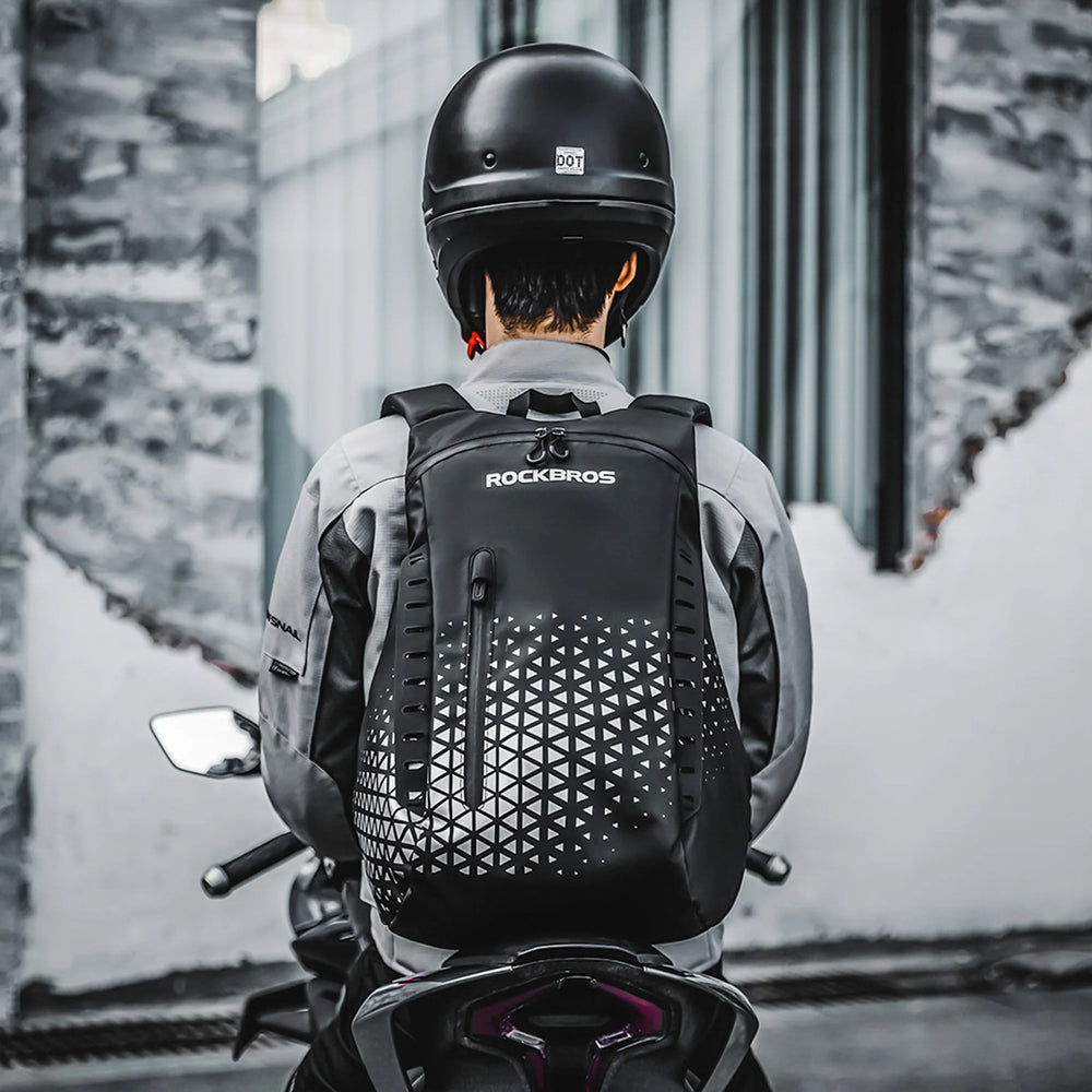 Rockbros H36 Backpack with Helmet Holder 14.5L - Black