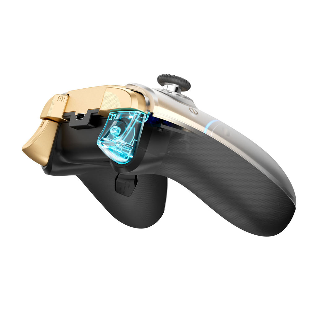Machenike G5Pro Flagship trådløs spil controller med Gyroskop og knap kortlægning - sort og guld
