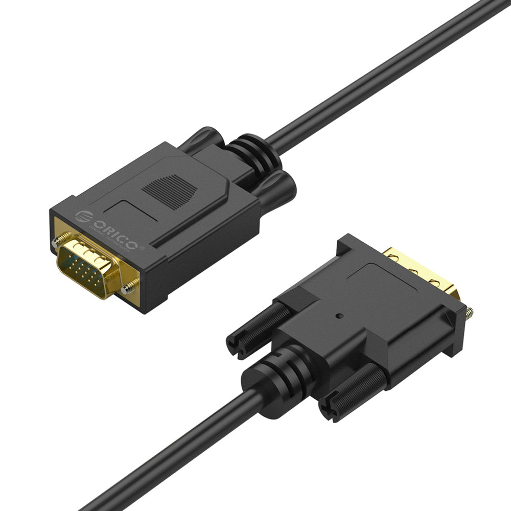Orico XD-DITV cable DVI 24+1 VGA Full HD adapter 5 m - black