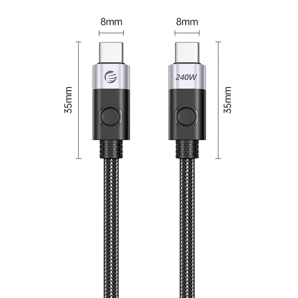 Orico CC240 USB-C to USB-C Cable 240W USB4 40Gb/s 8K 60Hz 1.5m - Black