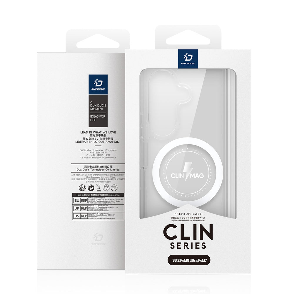 Dux Ducis Clin Mag Case til Samsung Galaxy Z Fold 8 / Z Fold 7 Kompatibel med MagSafe - Transparent