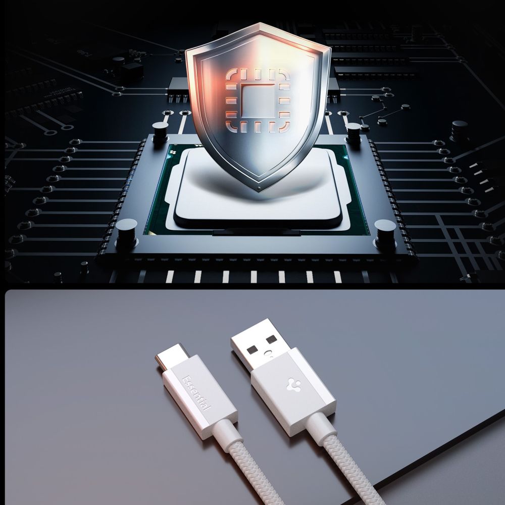 Spigen Essential EB6015AC USB-C Cable 60W 150 cm - White