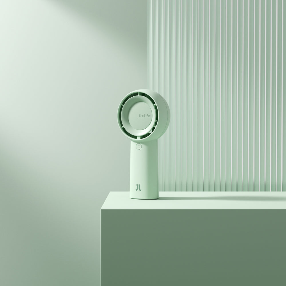Jisulife Handheld Fan 5 Plus 4000mAh Mini Blower Portable Fan - Green