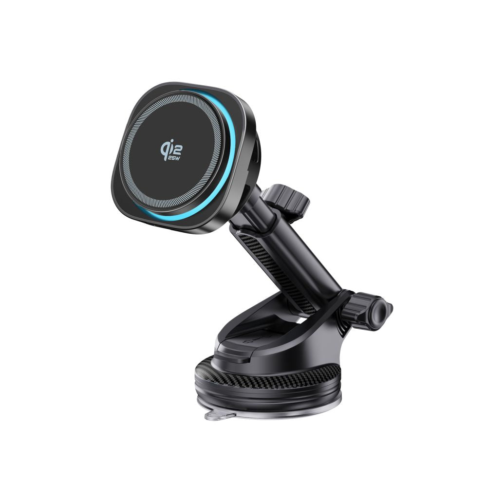 Tech-Protect V20 MagSafe Car Holder for Windshield/Air Vent/Dashboard 25W QI2.2 - Black