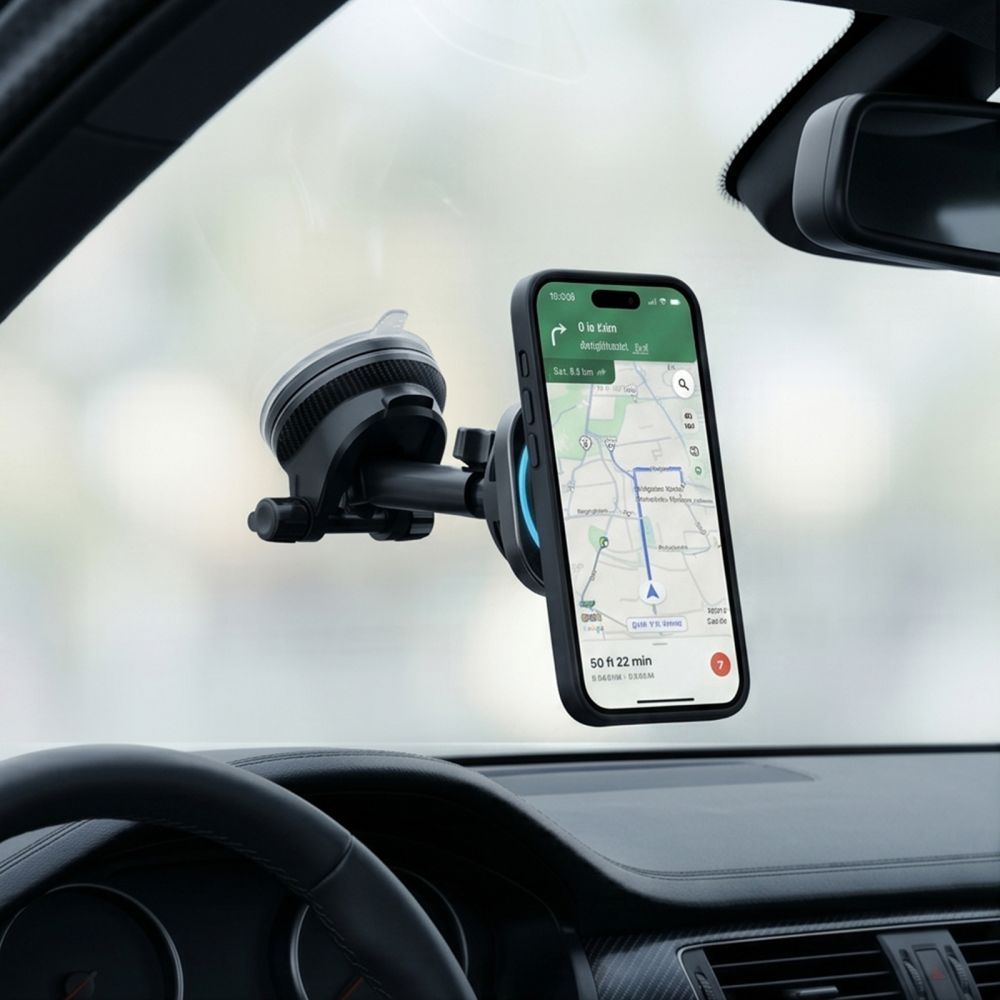 Tech-Protect V20 MagSafe Car Holder for Windshield/Air Vent/Dashboard 25W QI2.2 - Black