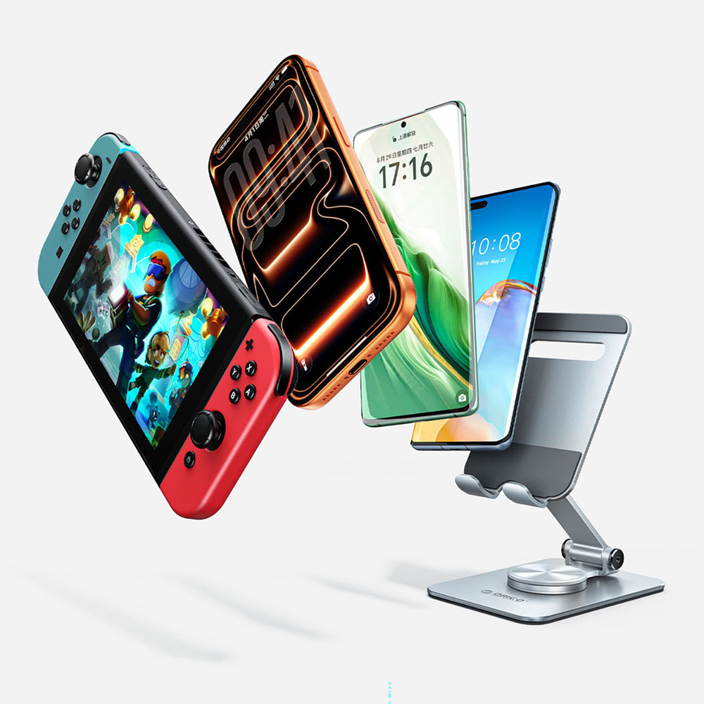 Orico PS2 foldbare telefonboks, 360° roterende - sølv