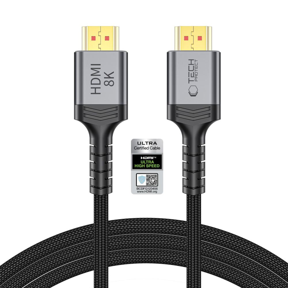 Tech-Protect UltraBoost HDMI 2.1 4K 120HZ / 8K 60HZ cable 200 cm - black