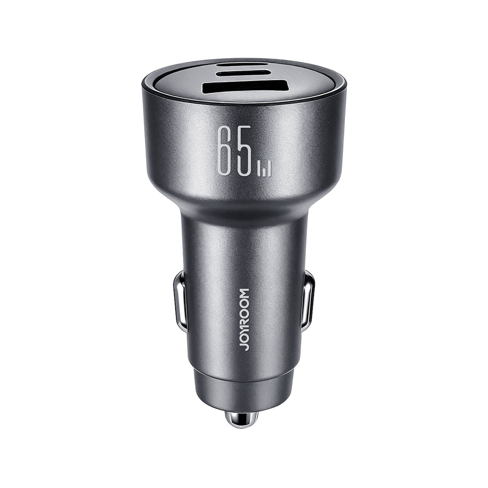 Joyroom JR-CCN19 65W 3-in-1 car charger Dark gray