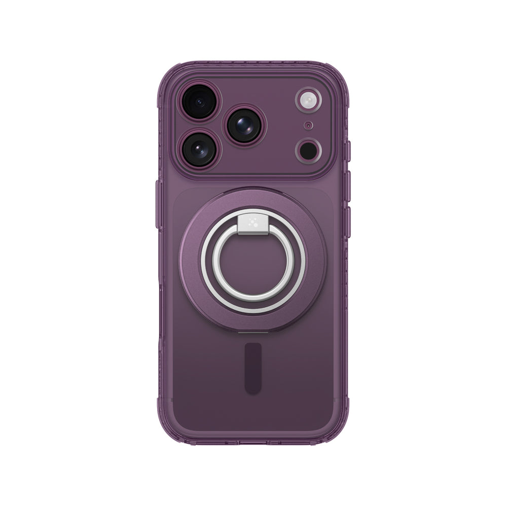 AmazingThing Titan Pro Lens Ring Set Case til iPhone 18 Pro Max med kameraomslag og magnetisk ring kompatibel med MagSafe - Purple