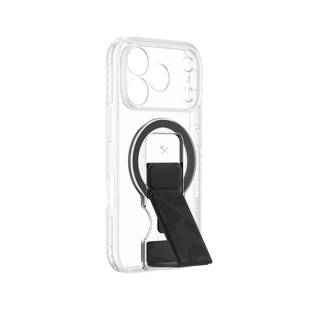 AmazingThing Titan Pro Lens Stand Set til iPhone 18 Pro Max med Magnetisk Holder og Stand, Kompatibel med MagSafe - Transparent
