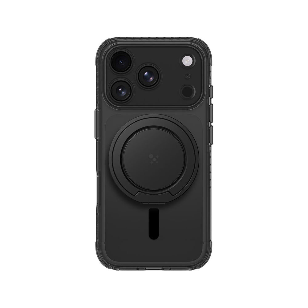 AmazingThing Titan Pro Pop Lens Case til iPhone 18 Pro med kameraomslag, greb og stativ, MagSafe-kompatibel - klar/sort