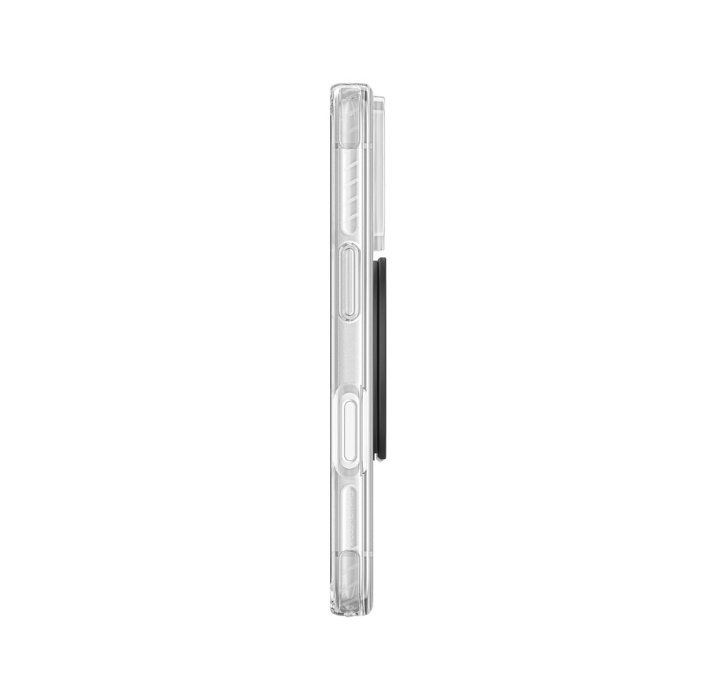 AmazingThing Titan Pro Pop Lens Case til iPhone 18 Pro med kameraomslag, greb og stativ, MagSafe-kompatibel - klar/sort