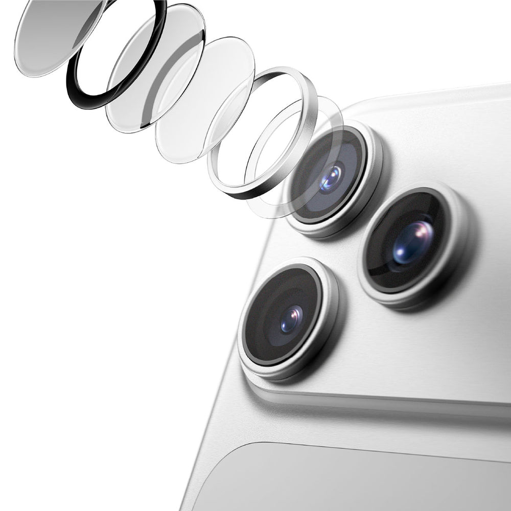 AmazingThing Radix Vision Lens Camera Lens Protector til iPhone 18 Pro / 18 Pro Max - Sølv