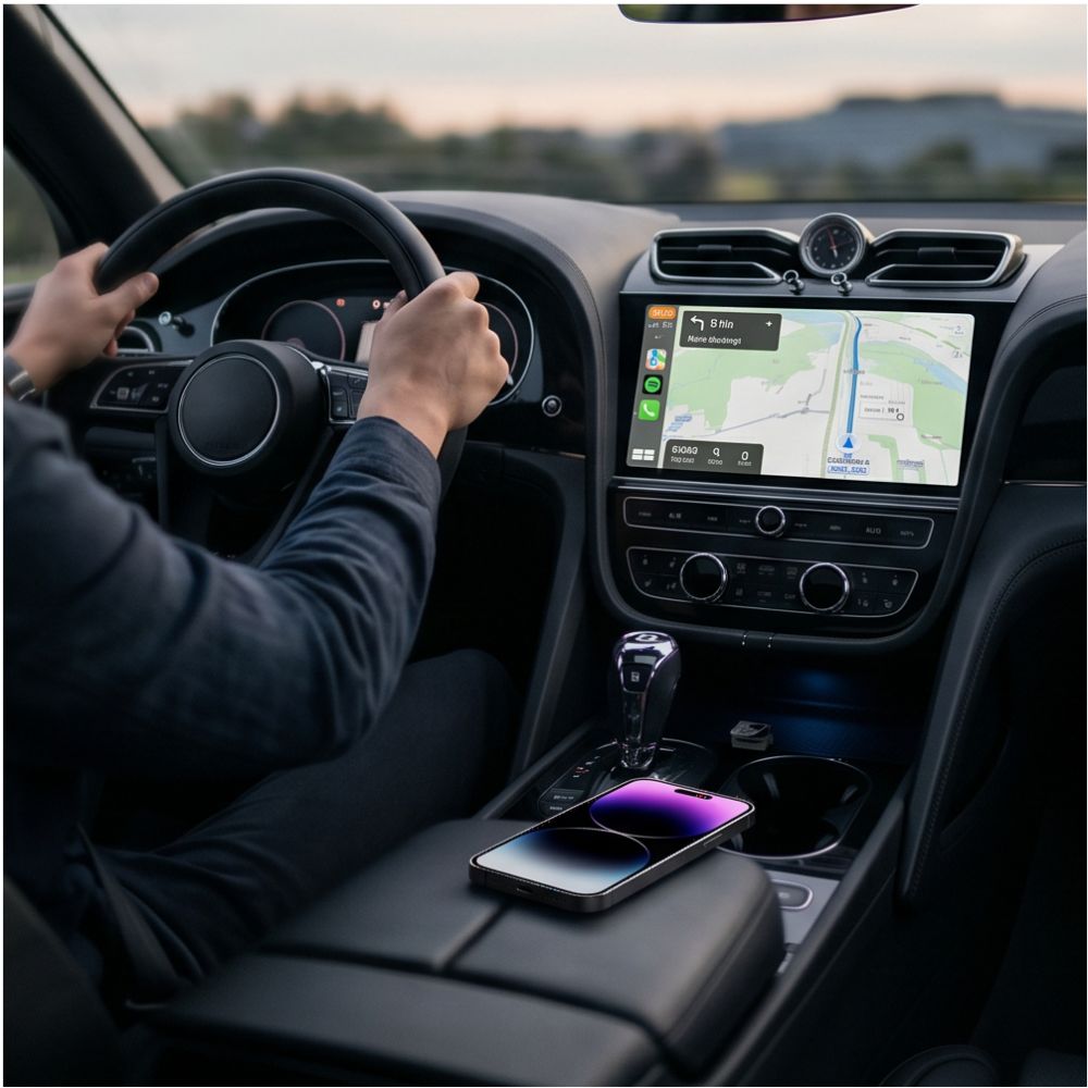 Tech-Protect Ultraboost CA01 USB Bluetooth 5.4 Apple CarPlay / Android Auto adapter - black