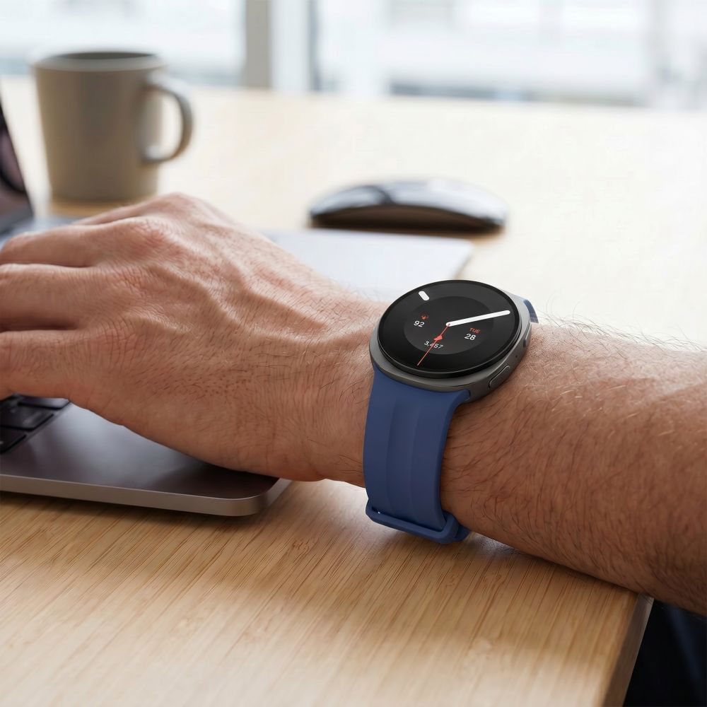 Tech-Protect Silicone Evo Strap for Samsung Galaxy Watch 40/44/46 mm - Navy Blue