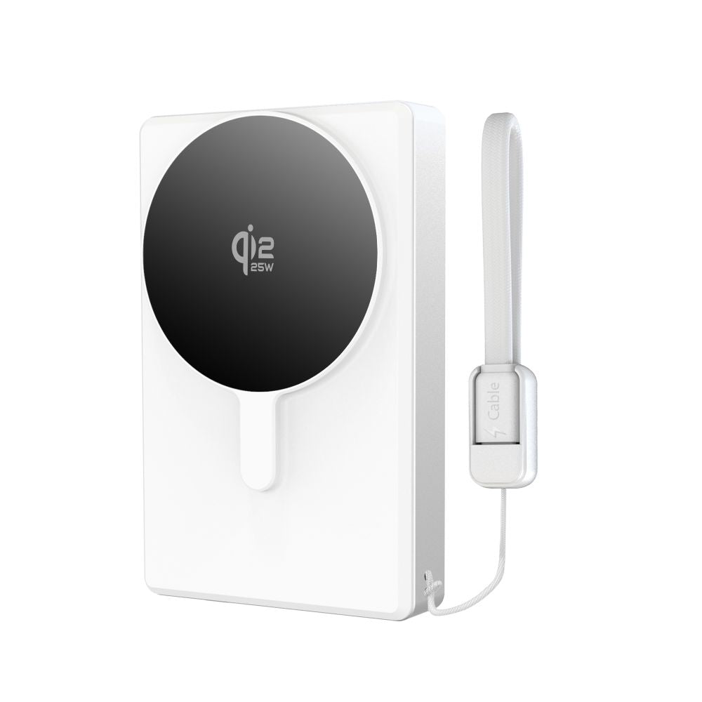 TECH-PROTECT PB40 LIFEMAG MAGSAFE POWER BANK 10000MAH 25W QI2.2 WHITE/SILVER