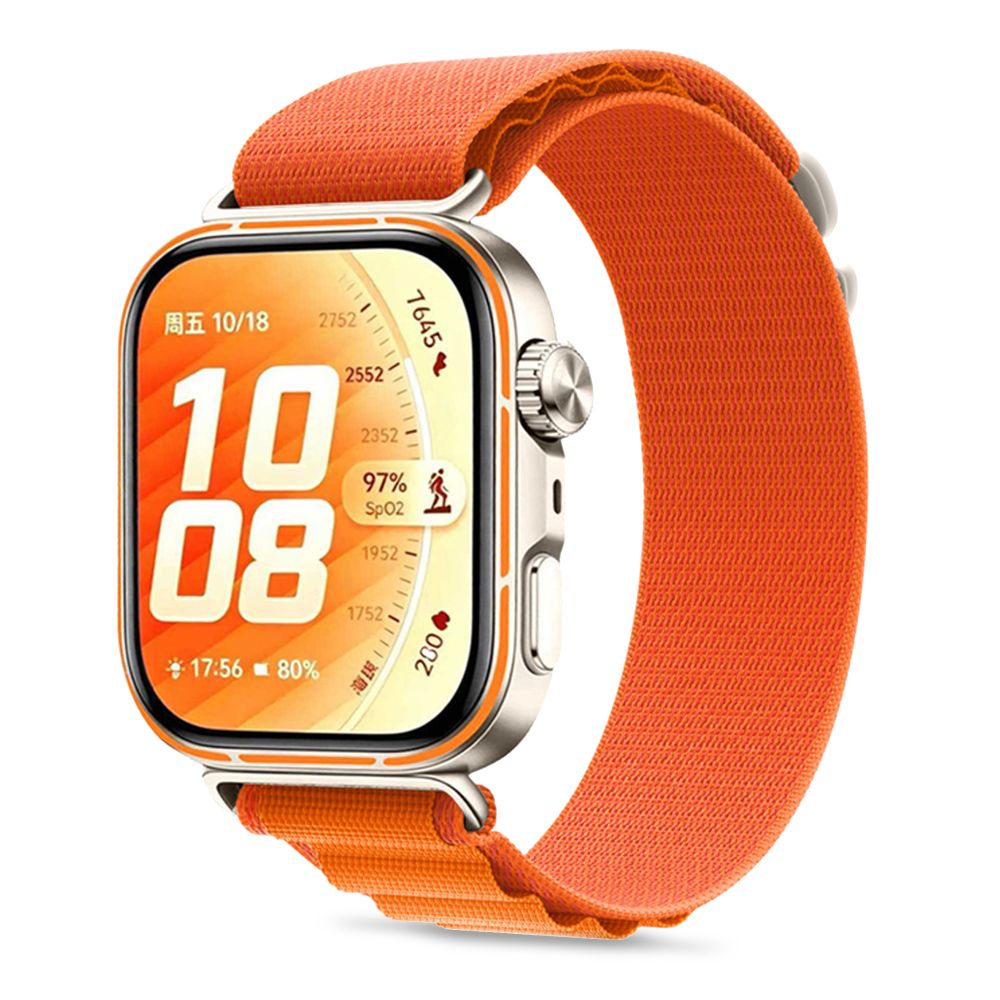 Tech-Protect Nylon Pro Strap for Huawei Watch Fit 3/4/4 Pro/5/5 Pro - Orange