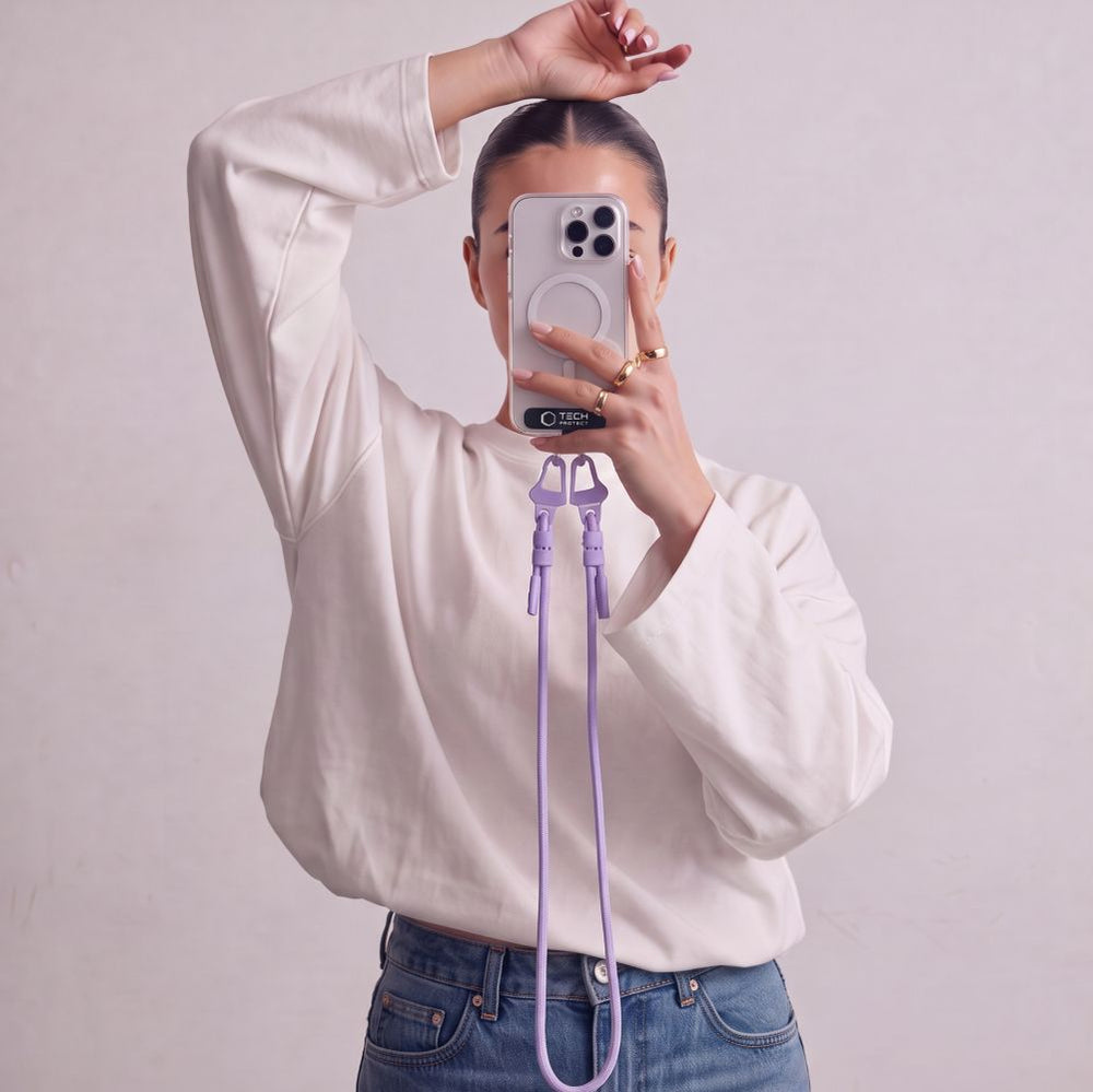 Tech-Protect C5SD Rope CrossBody Phone Lanyard - Lavender