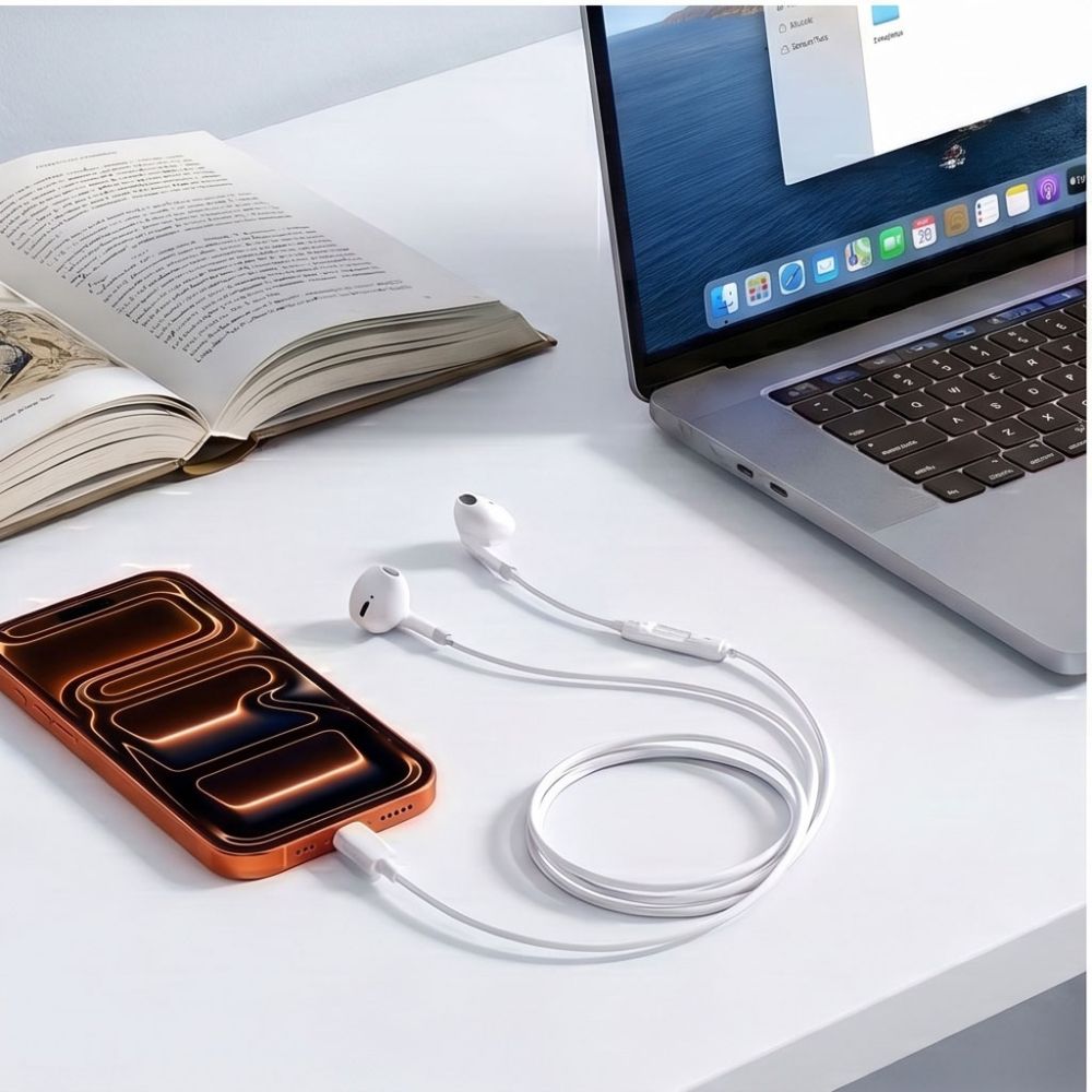 Tech-Protect Ultraboost Core G4 USB-C Wired Headphones - White