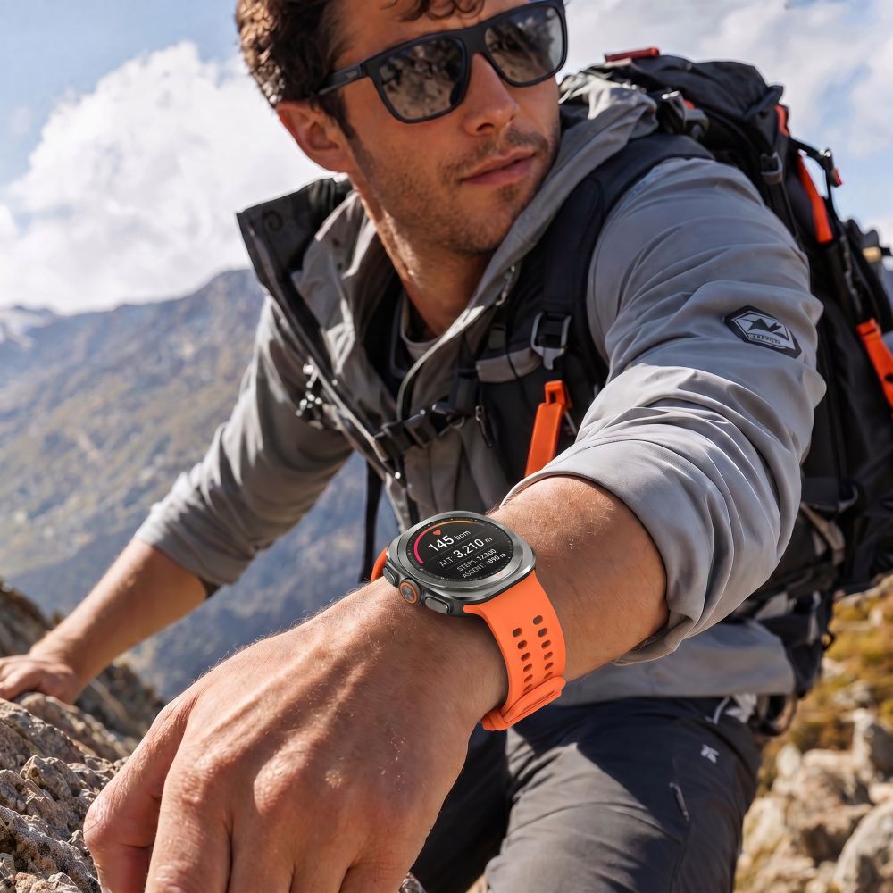 Tech-Protect Silicone Air Strap for Samsung Galaxy Watch Ultra 47mm - Orange