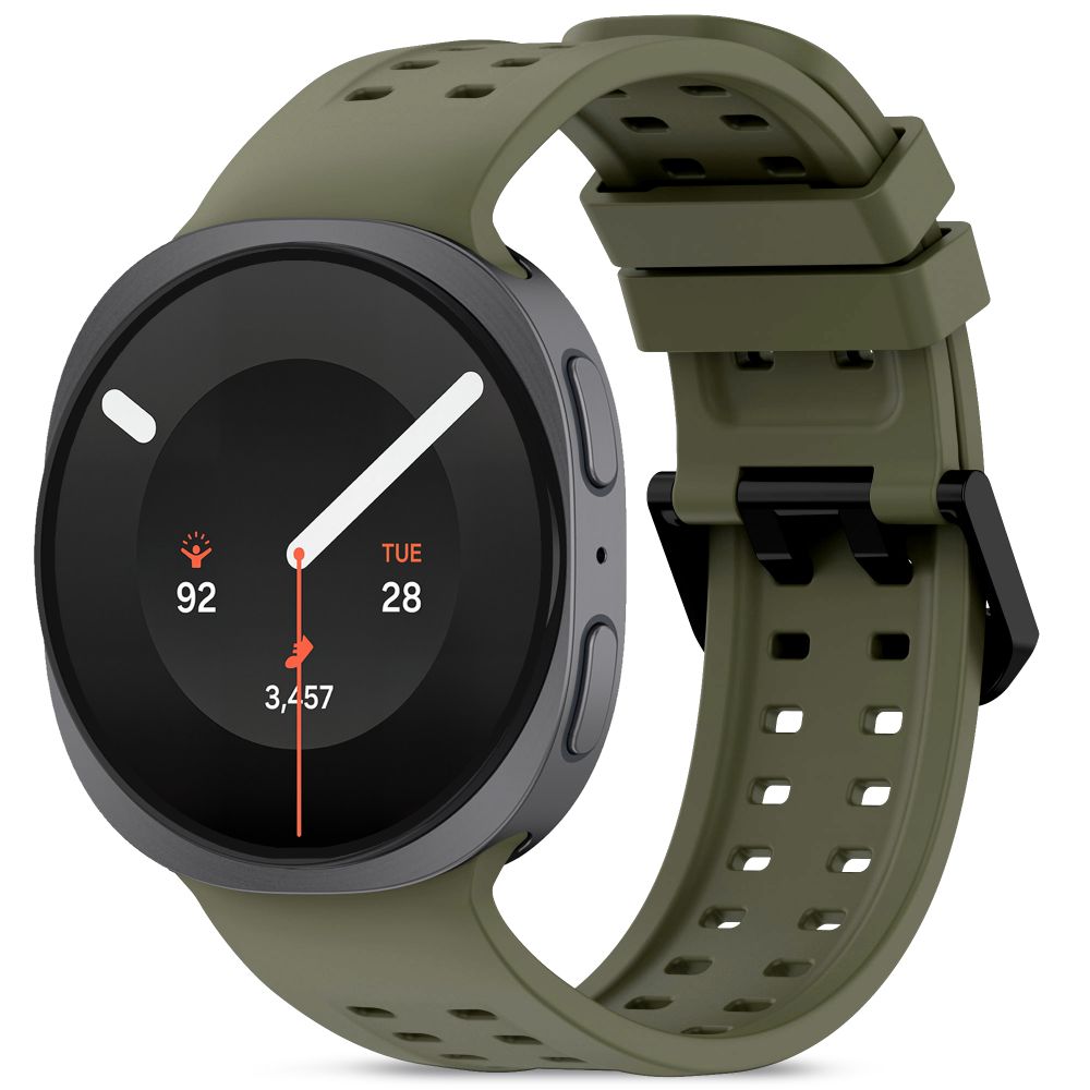 Tech-Protect Silicone Air Strap for Samsung Galaxy Watch 40/44/46 mm - Olive
