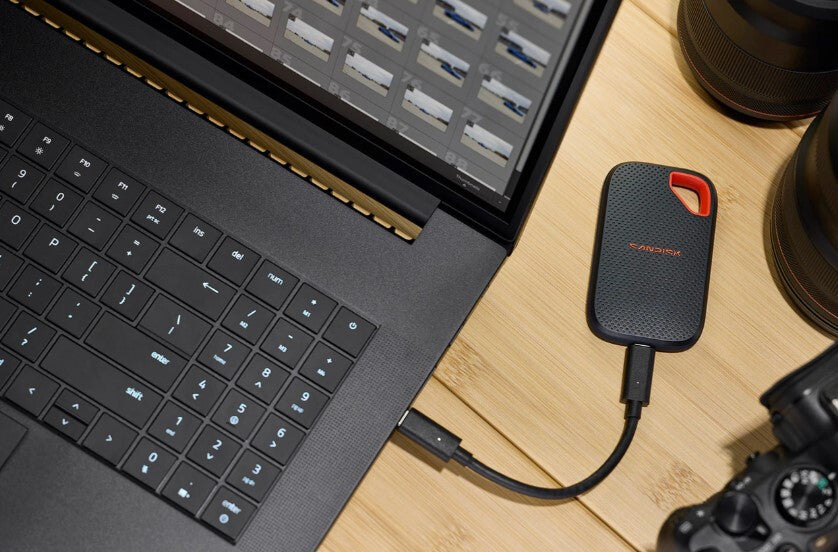 SanDisk Extreme Portable SSD (V3) 1 TB USB Type-C USB 3.2 Gen 2x2 Rød, Blå
