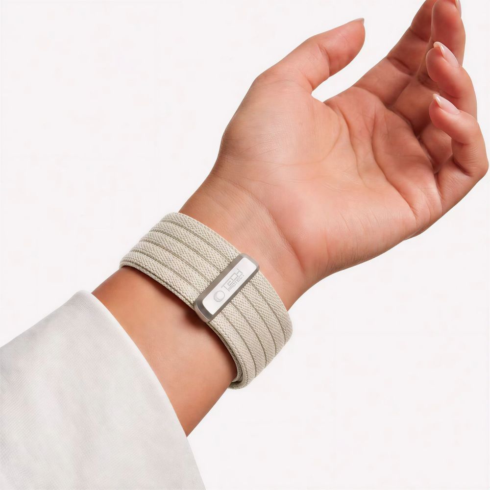 Tech-Protect Nylon Sport Strap for Apple Watch 44 / 45 / 46 / 49 mm - Beige