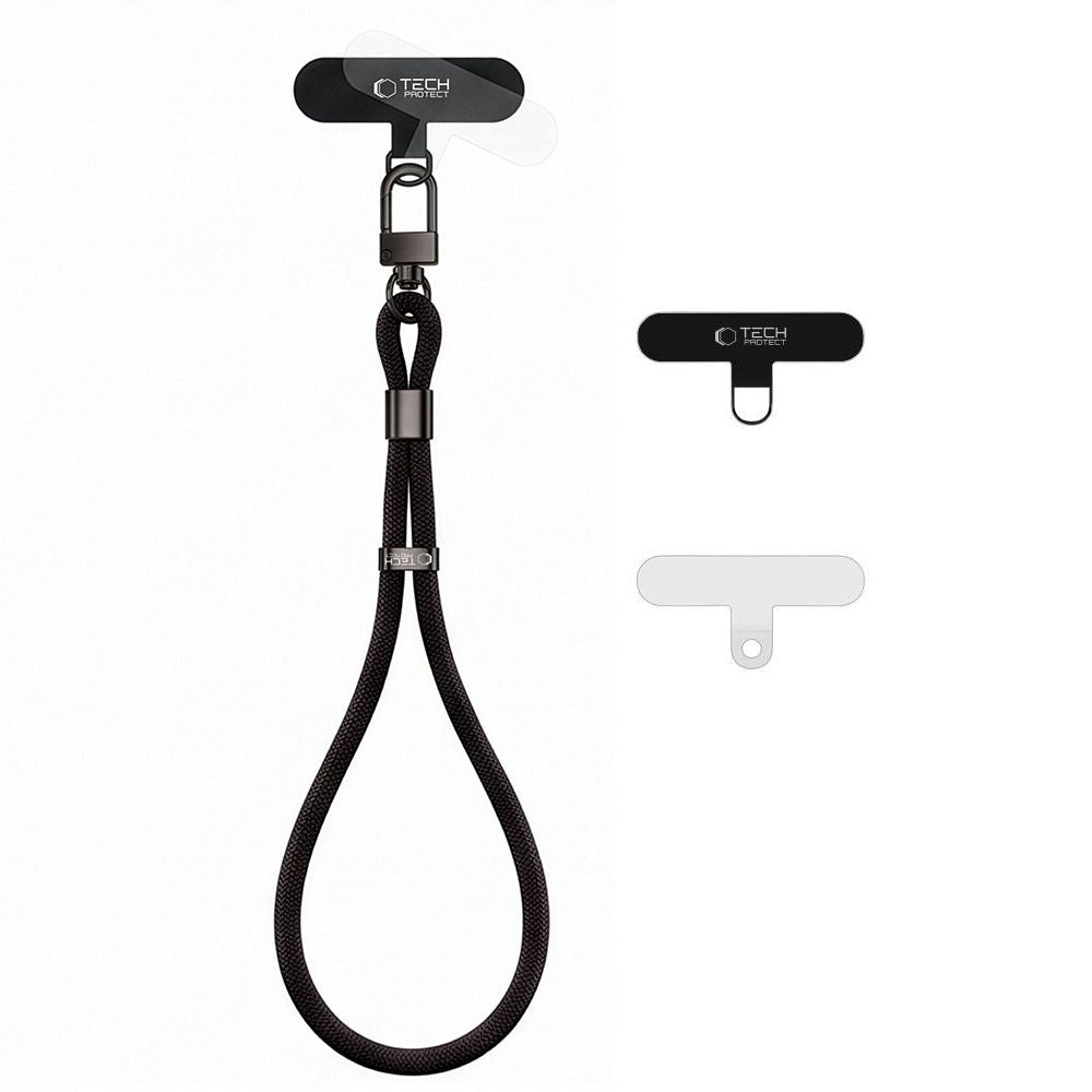 Tech-Protect C11S Rope Wrist Strap for Phone - Black