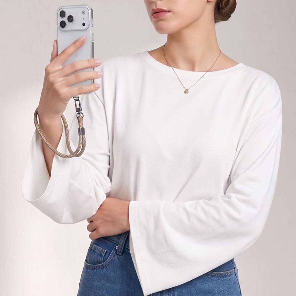 Tech-Protect C11S Rope Wrist Strap for Phone - Beige