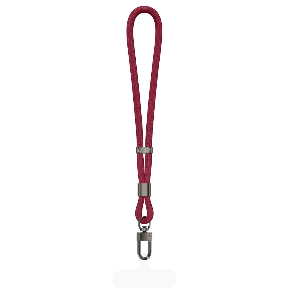 Tech-Protect C11S Rope Wrist Strap for Phone - Burgundy