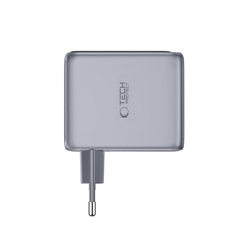 Tech-Protect PowerVision NC100W-GaN 3-Port PD 100W / QC3.0 Wall Charger - Dark Gray