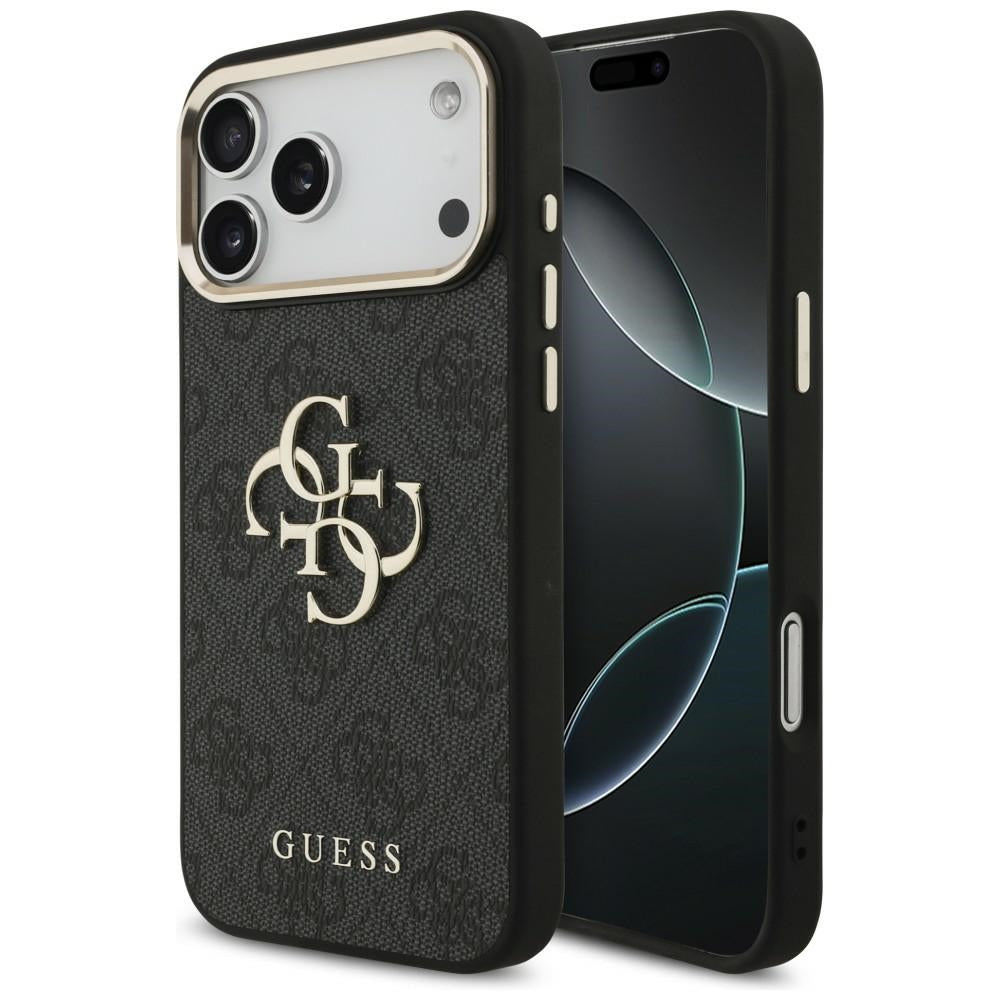 Guess 4G Big 4G Classic Logo Case til iPhone 17 Pro Max / 18 Pro Max - sort og guld