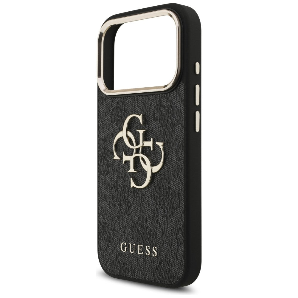 Guess 4G Big 4G Classic Logo Case til iPhone 17 Pro / 18 Pro - sort og guld