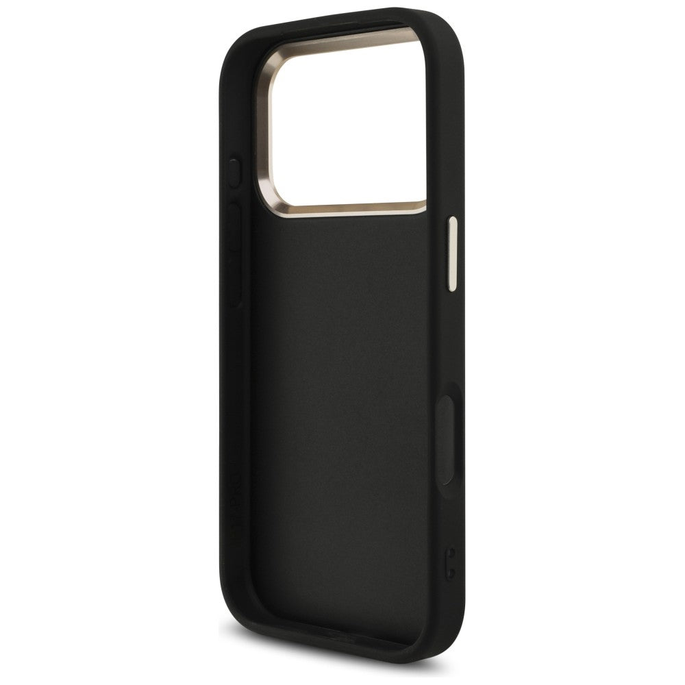 Guess 4G Big 4G Classic Logo Case til iPhone 17 Pro / 18 Pro - sort og guld