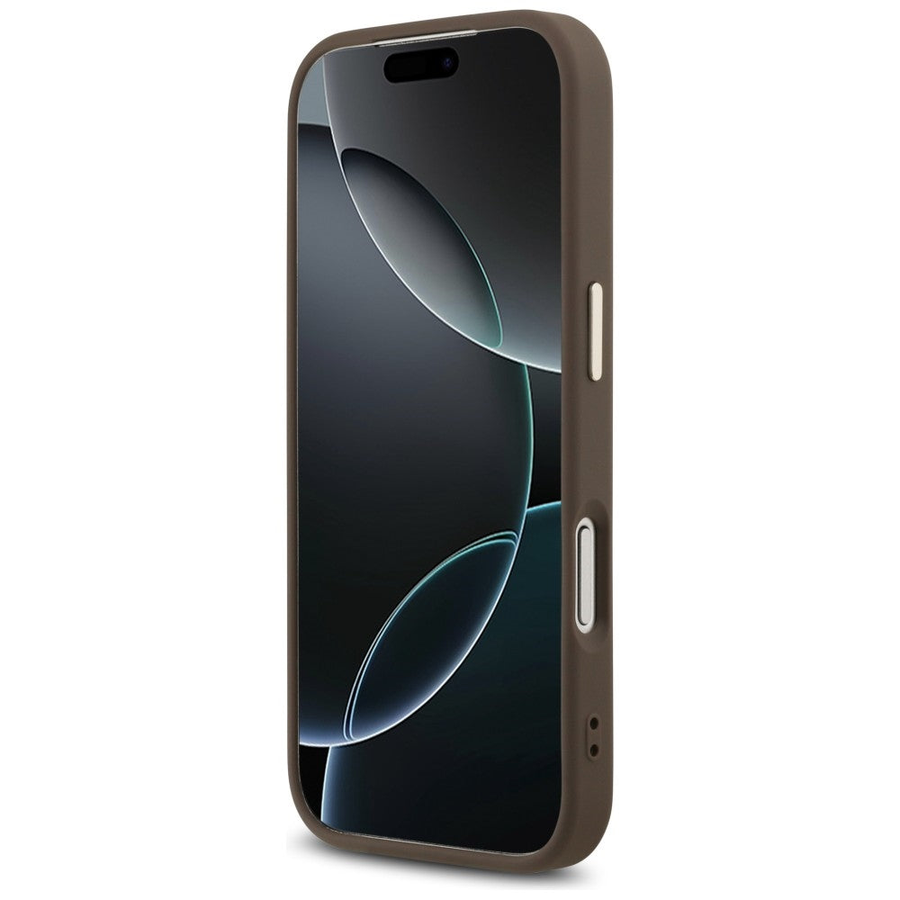 Guess 4G Big 4G Classic Logo Case til iPhone 17 Pro Max / 18 Pro Max - Brunt og guld