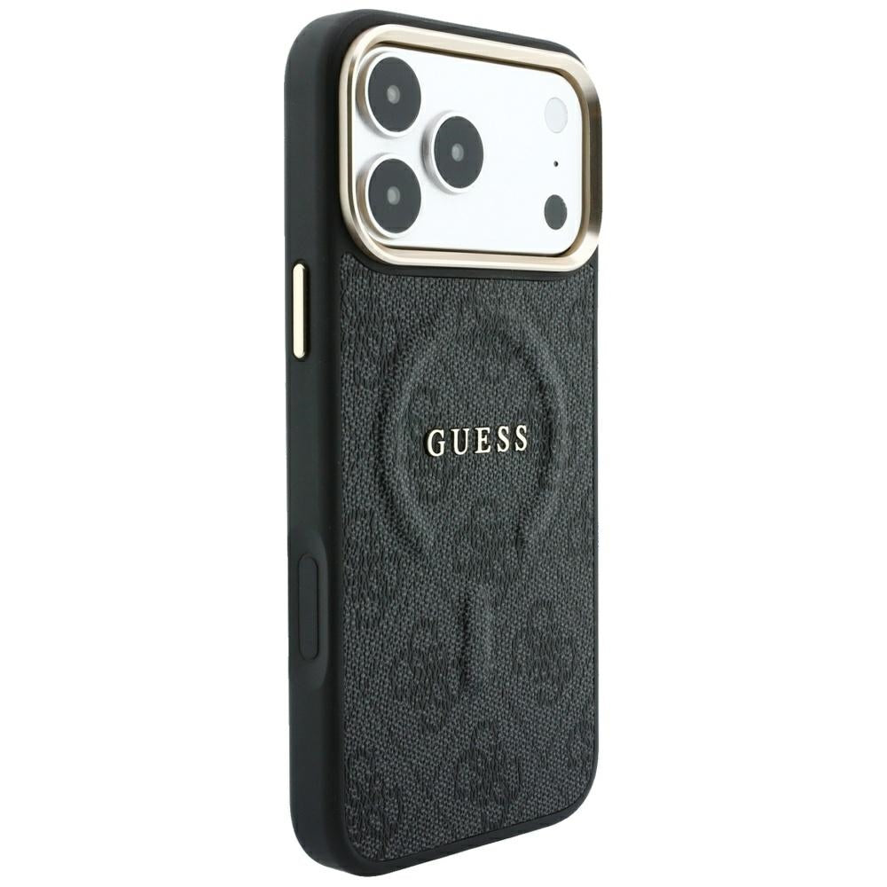 Guess Embossed 4G Classic MagSafe Case til iPhone 17 Pro / 18 Pro - sort