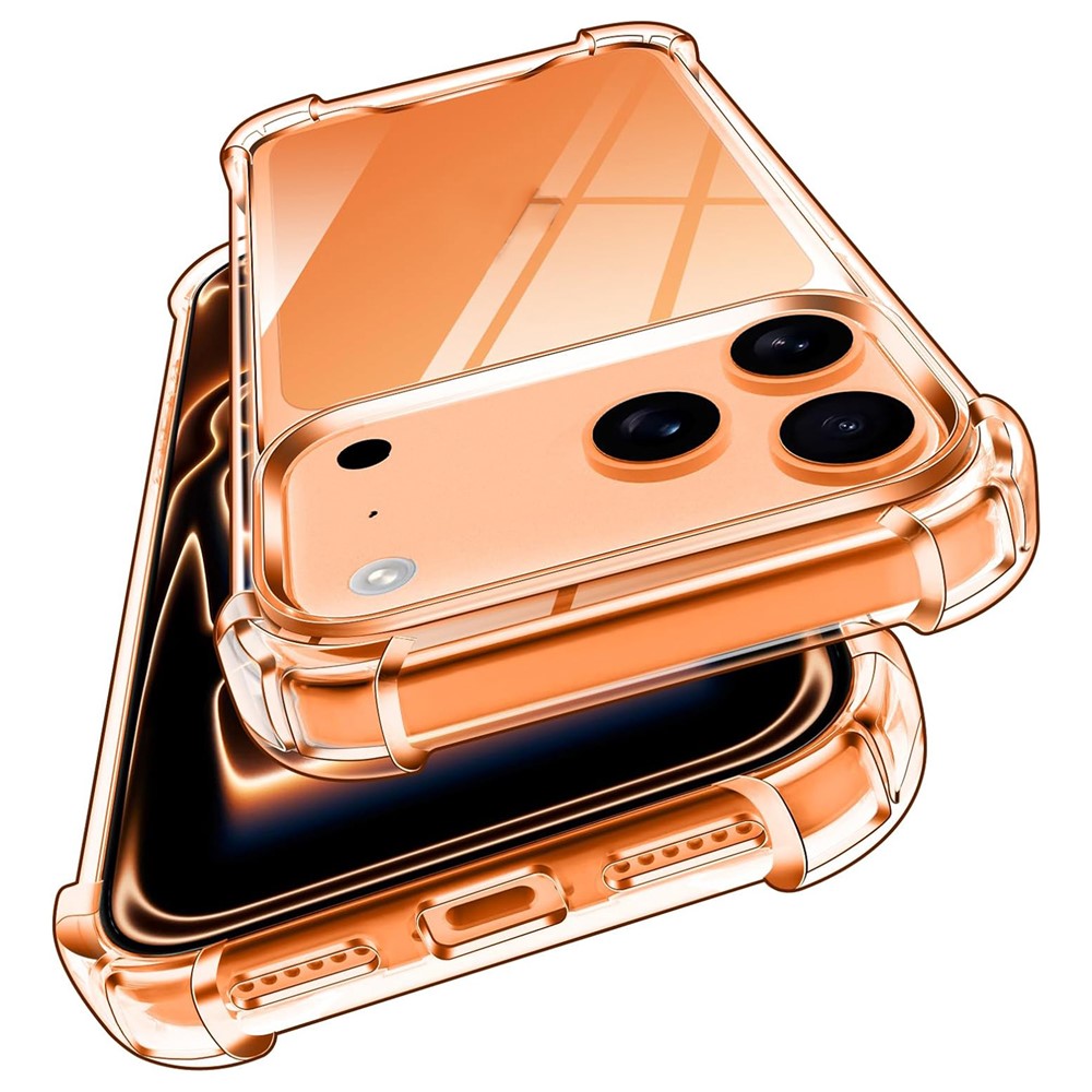 Hybrid Akryl TPU Case iPhone 18 Pro Max / 17 Pro Max med kamerabeskyttelse - gennemsigtig