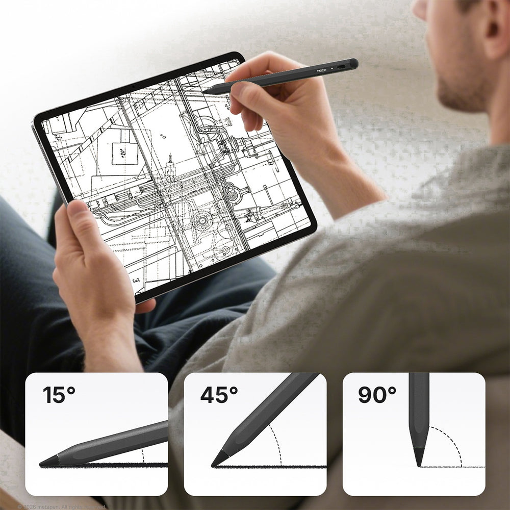 Metapen A8 V4 Active Stylus til iPad USB-C - sort