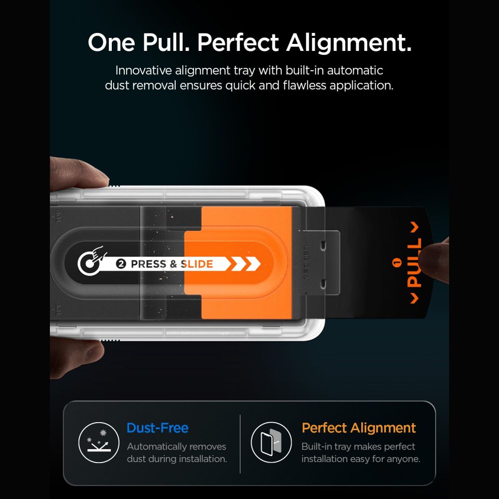 Spigen Glas.tR EZ Fit Pro HD AC Privacy 2-pakke af hærdet glas til iPhone 18 Pro Max