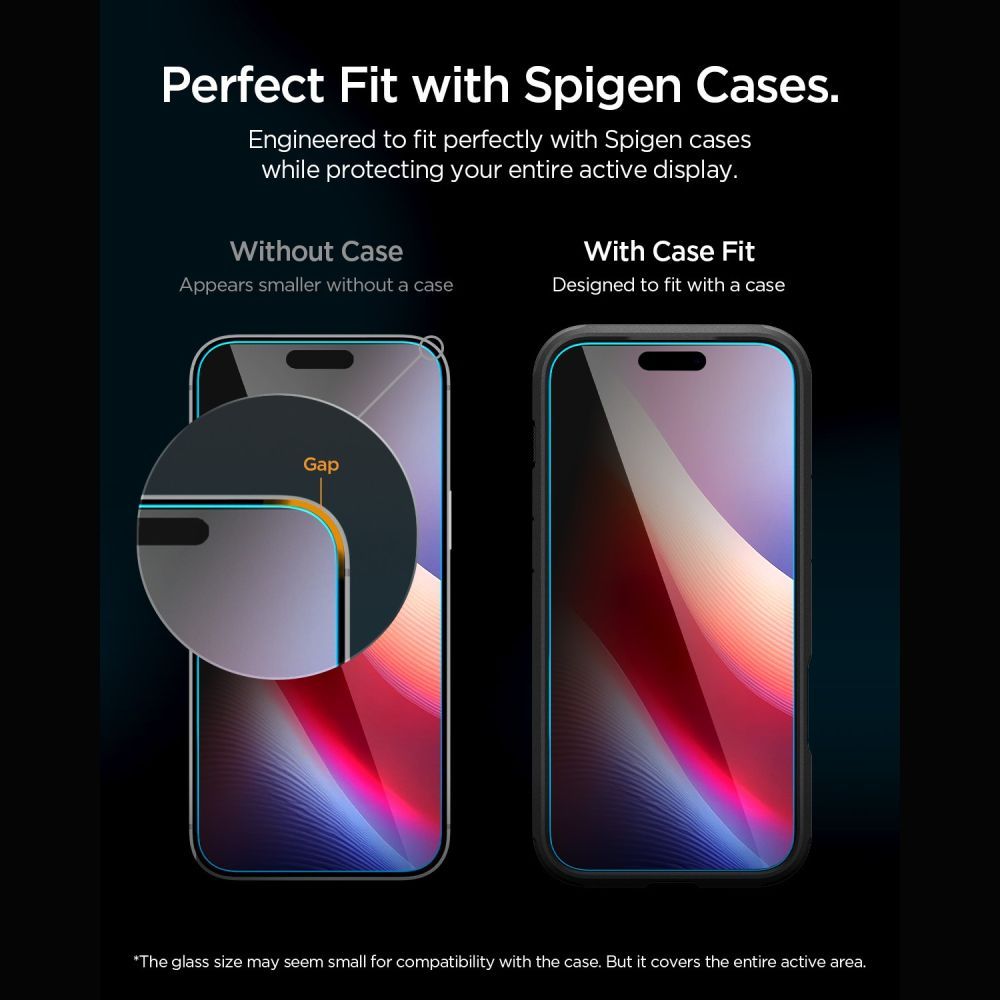 Spigen Glas.tR EZ Fit Pro HD AC 2-Pack Privacy tempereret glas til iPhone 18 Pro