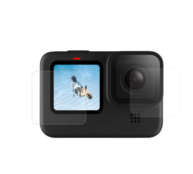 Skærm og objektiv af hærdet glas Telesin til GoPro Hero 9 / Hero 10 / Hero 11 / Hero 12 (GP-FLM-901)