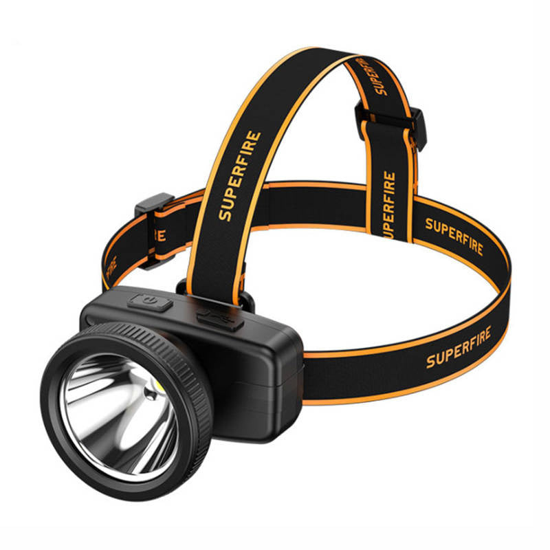 Superfire HL55 forlygter, 150 lm, USB-C, 4 måder, 270 m