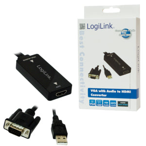 LogiLink VGA Audio to HDMI Converter Video transformer
