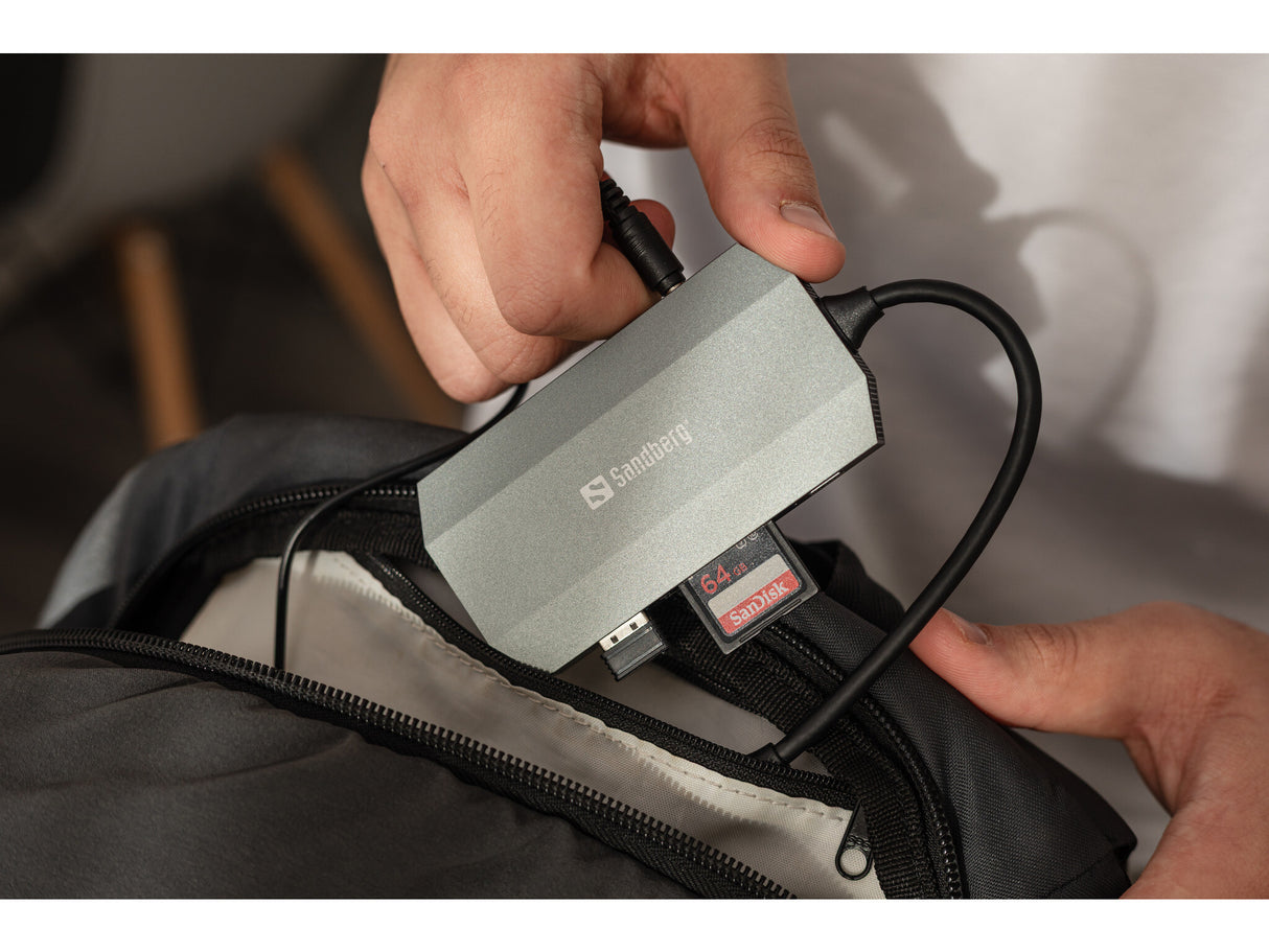Sandberg USB-C 6-in1 Travel Dock