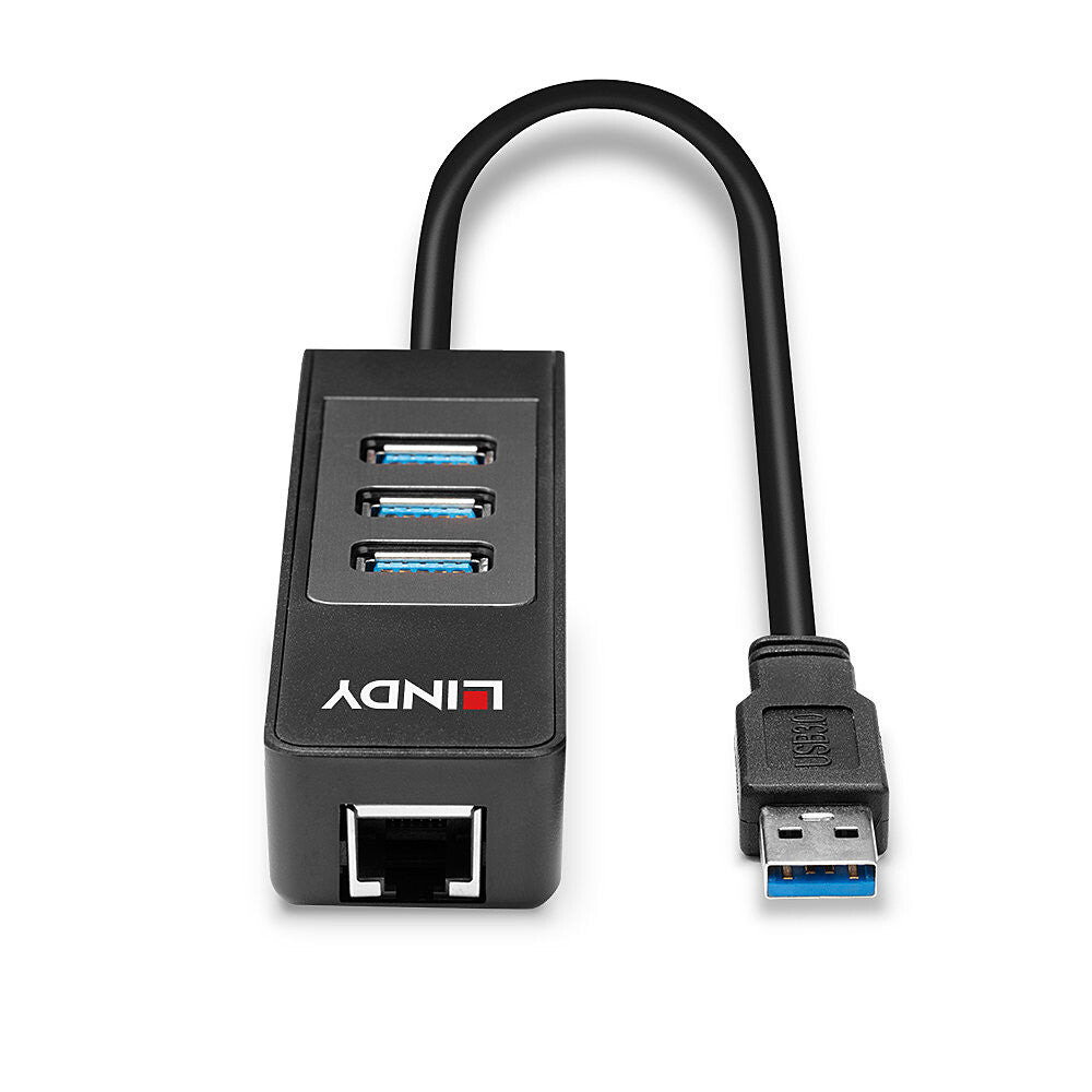 Lindy 43176 interface hub USB 3.2 Gen 1 (3.1 Gen 1) Type-A 5000 Mbit/s Sort