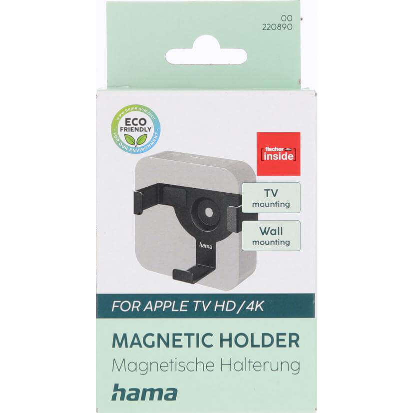 Hama Holder Apple Tv Hd 4 K 1st/2nd/3rd/4th Gen. Black