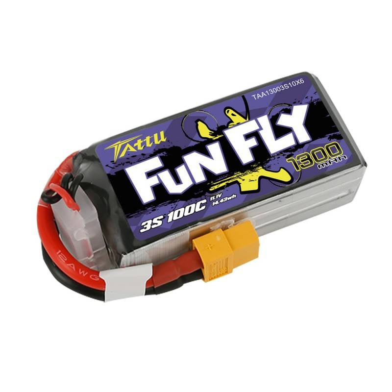 Batteri Tattu Funfly 1300mAh 11,1V 100C 3S1P