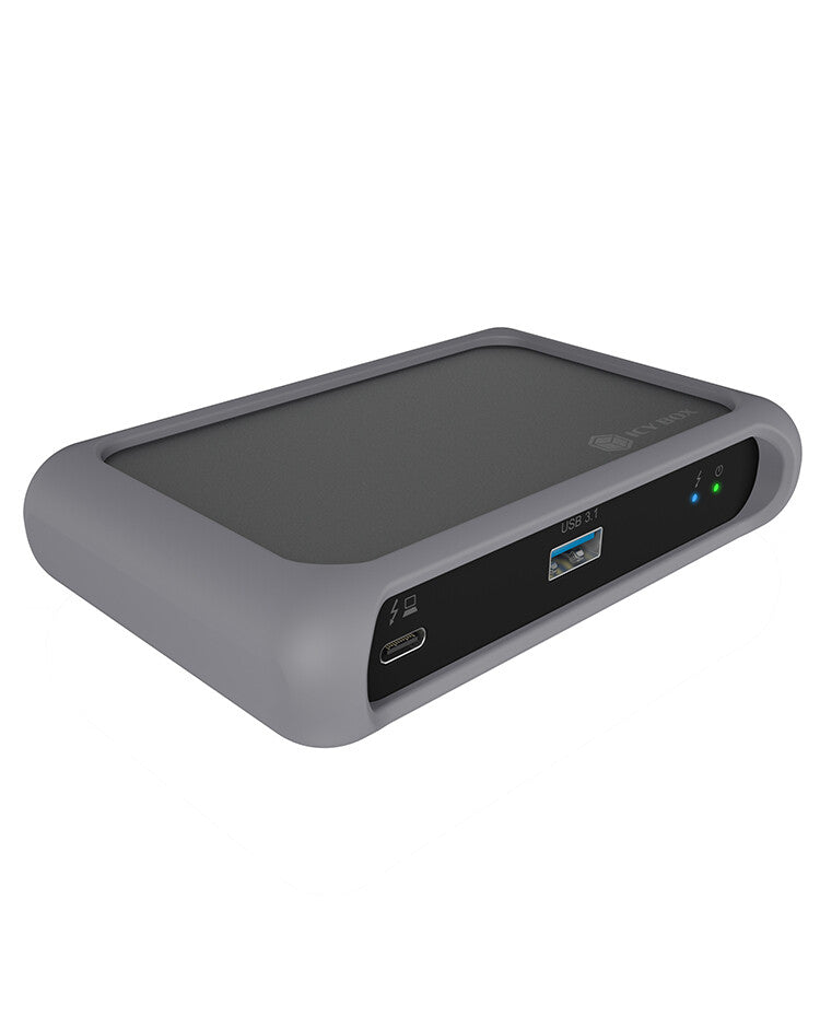 ICY BOX IB-HUB801-TB4 Thunderbolt 4 40000 Mbit/s Anthracite, Black