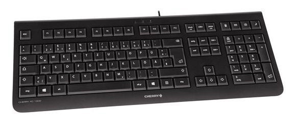 CHERRY KC 1000 tastatur Universel USB QWERTY Nordisk Sort