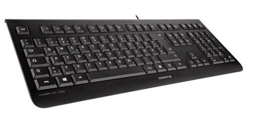 CHERRY KC 1000 tastatur Universel USB QWERTY Nordisk Sort